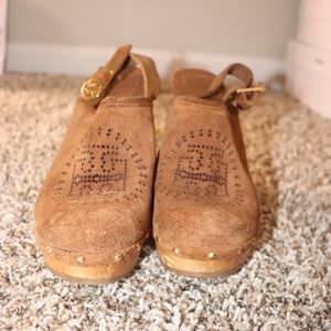 Tory Burch Brown Clogs
